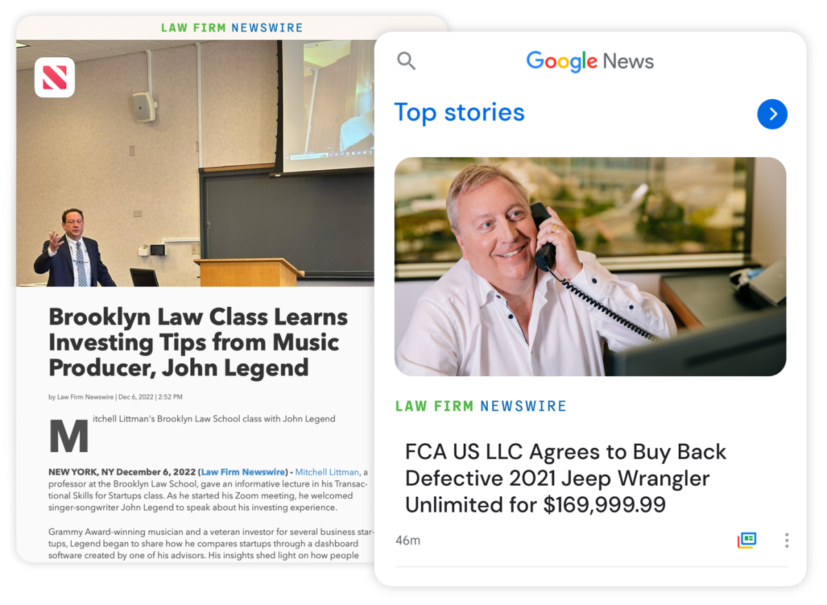 Inclusion in Apple News and Google News