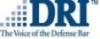 DRI – The Voice of the Defense Bar logo with blue grid icon