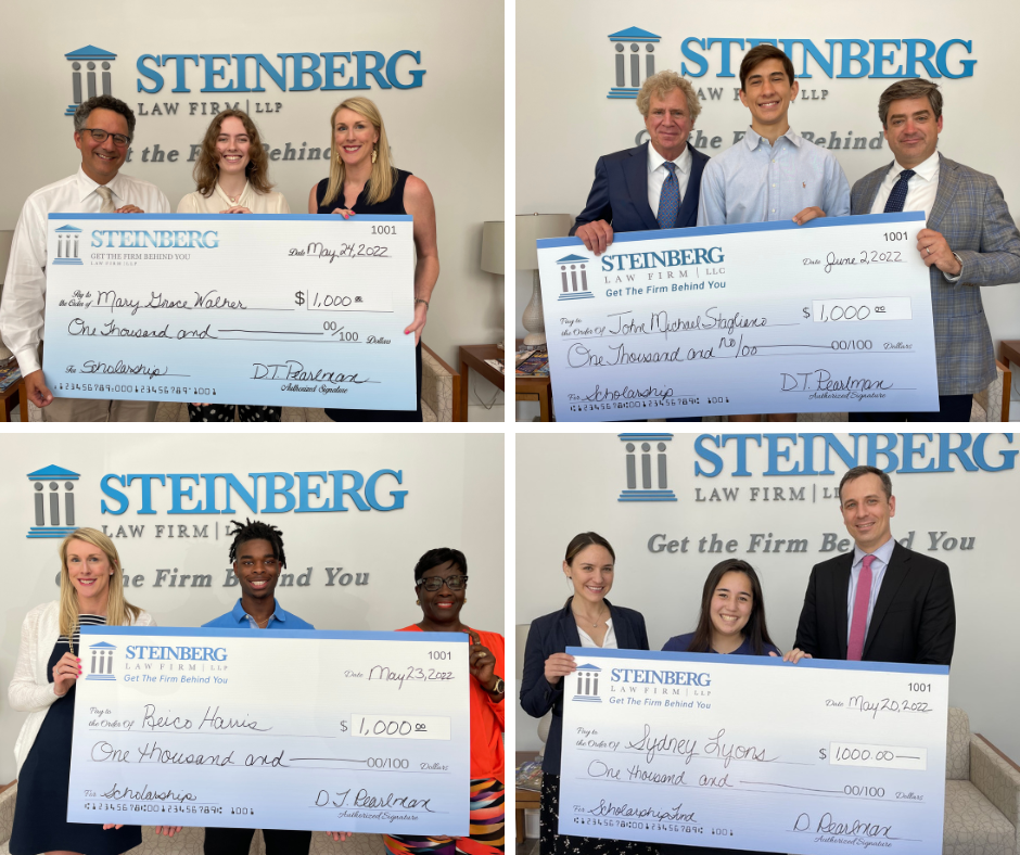 The Steinberg Law Firm Awards Six Students with Scholarships for College 7 The Steinberg Law Firm Awards Six Students with Scholarships for College