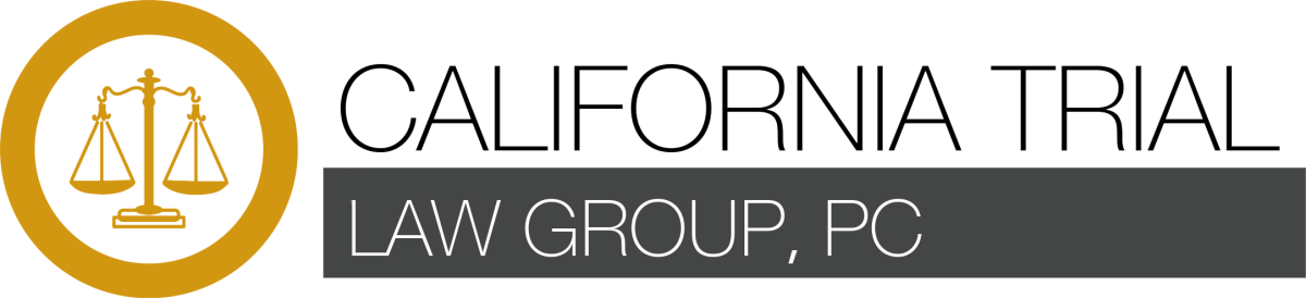 California Trial Law Group, PC logo with gold scales of justice icon in a circular emblem