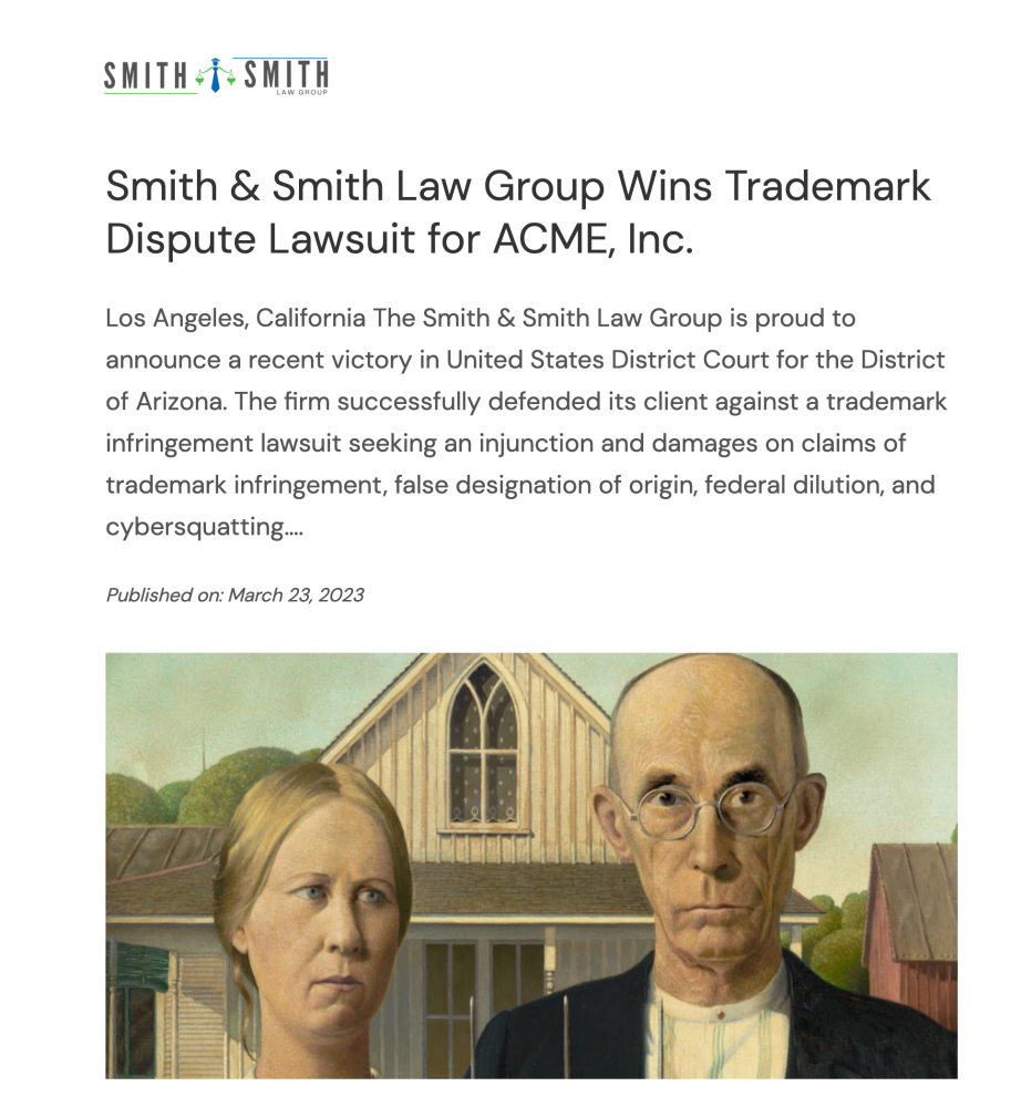 Press release example