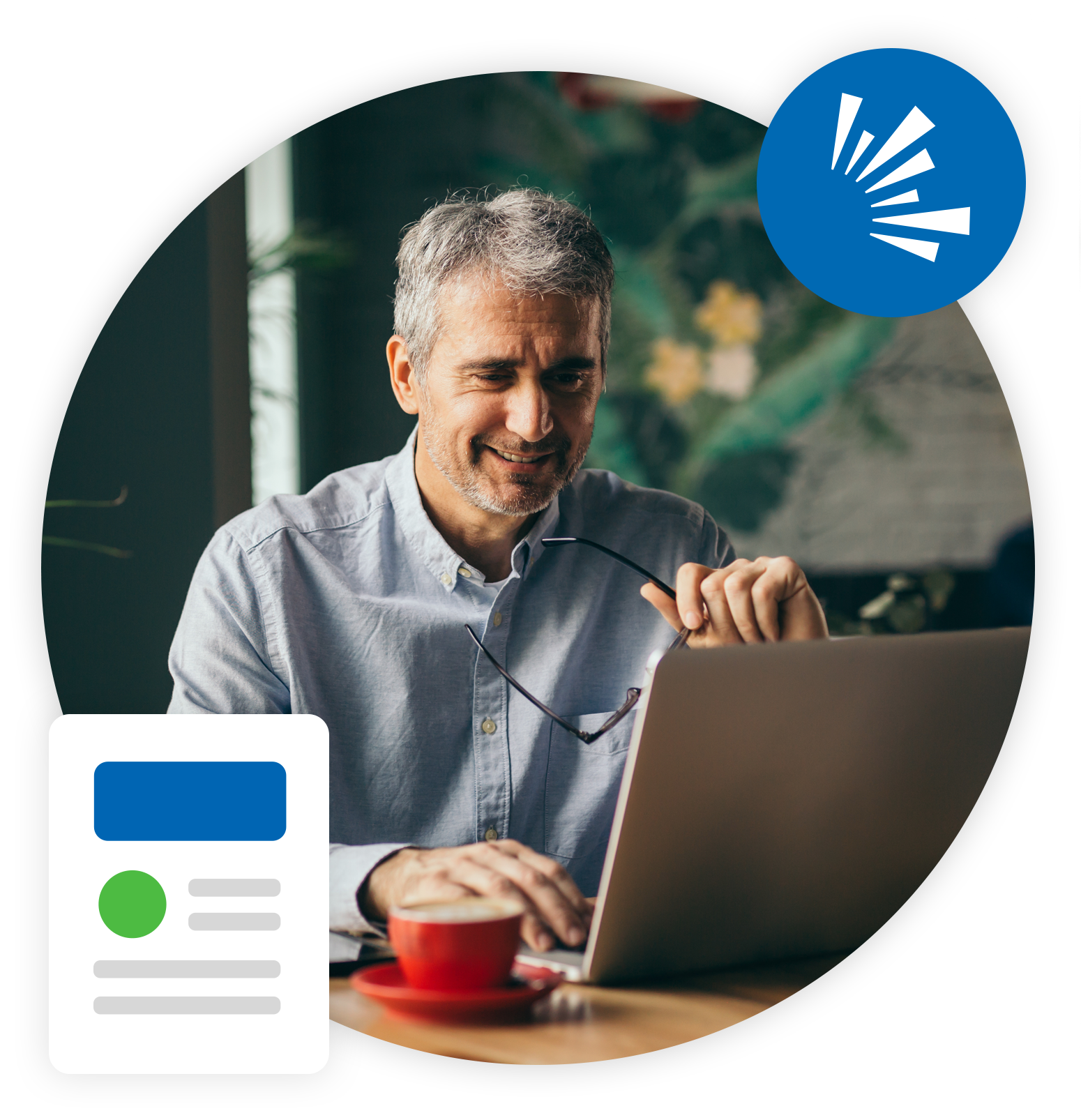 Man on laptop creating a Law Firm Newswire account