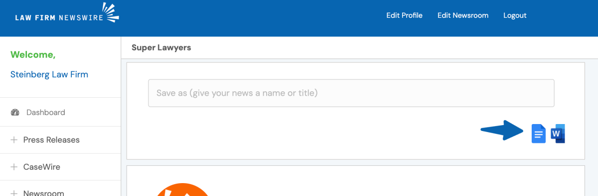 Create a Google Doc or Microsoft Doc