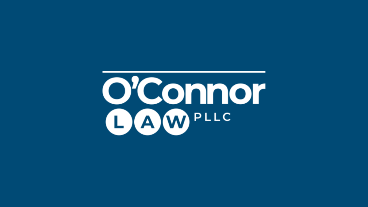 O'Connor Law Announces 2025 Scholarship 3 O'Connor Law PLLC logo in white text on a dark teal blue background
