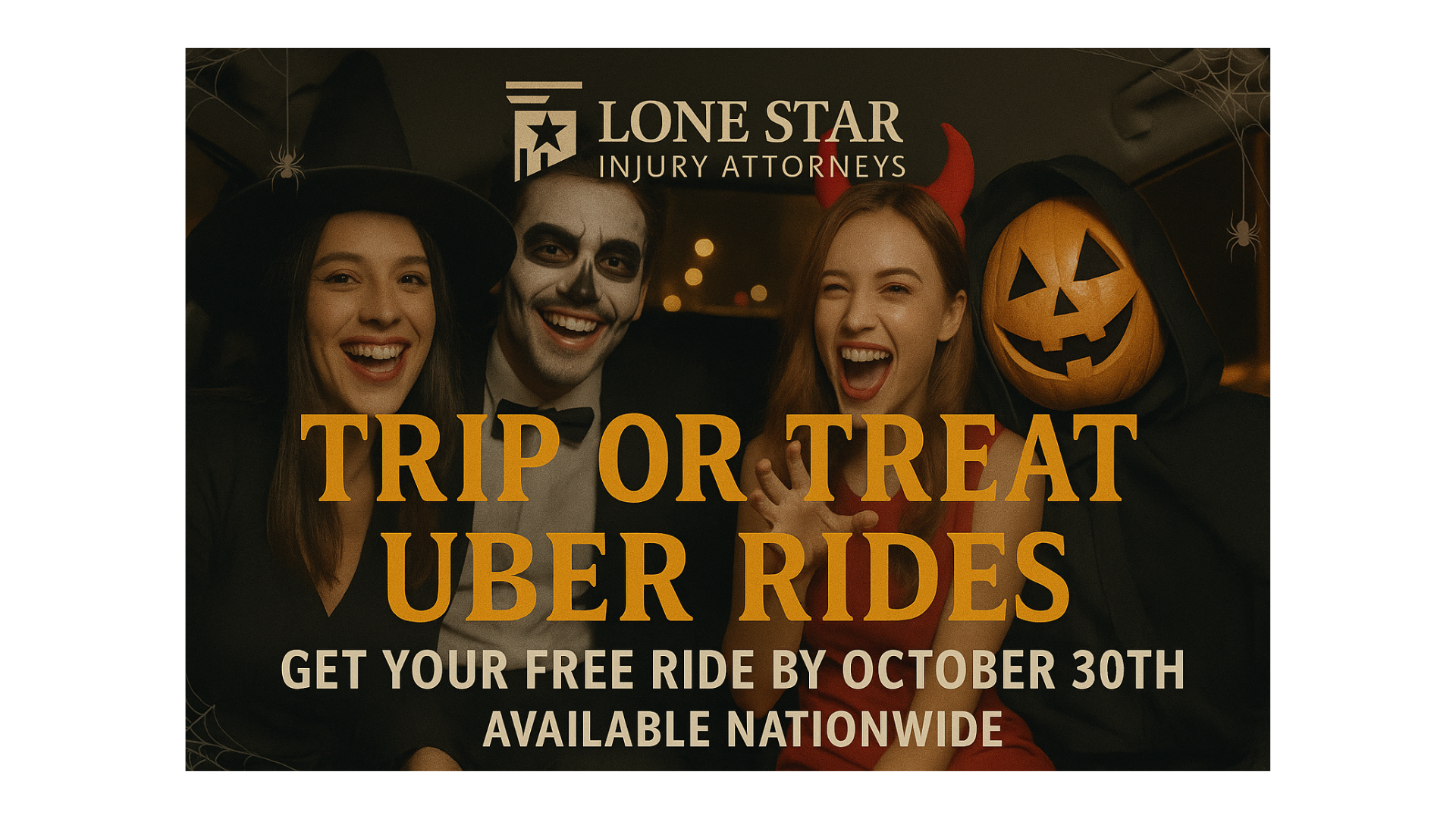 Lone Star Injury Attorneys Launches “Trip or Treat” Uber Ride Giveaway ...