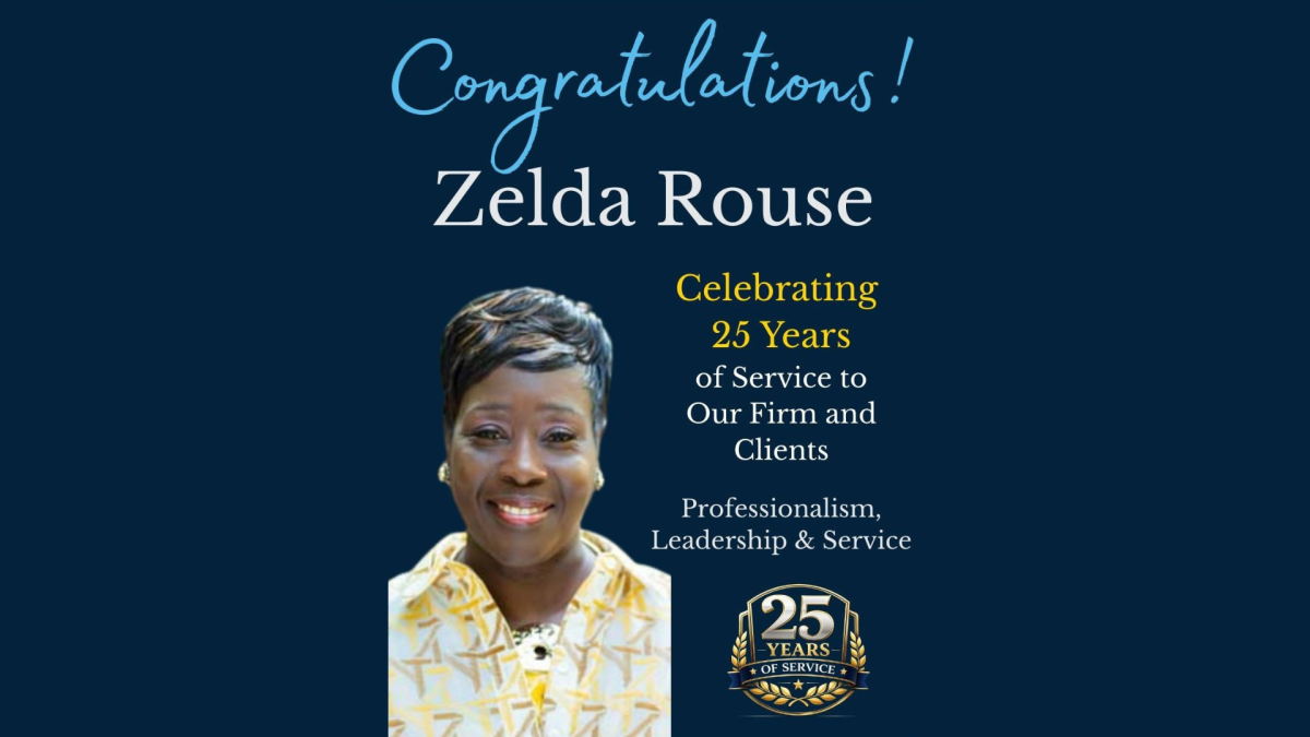 Steinberg Law Firm Honors Zelda Rouse for 25 Years of Service 13 Zelda Rouse