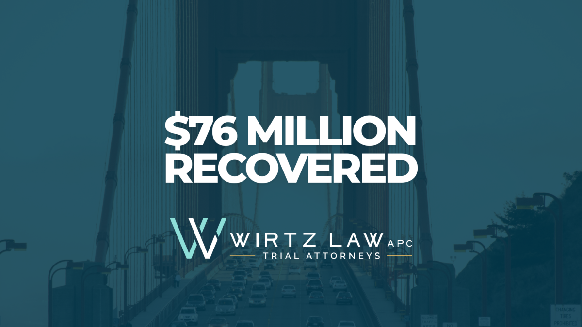 Wirtz Law Lemon Law Attorneys recovers over $76 million for Californian clients