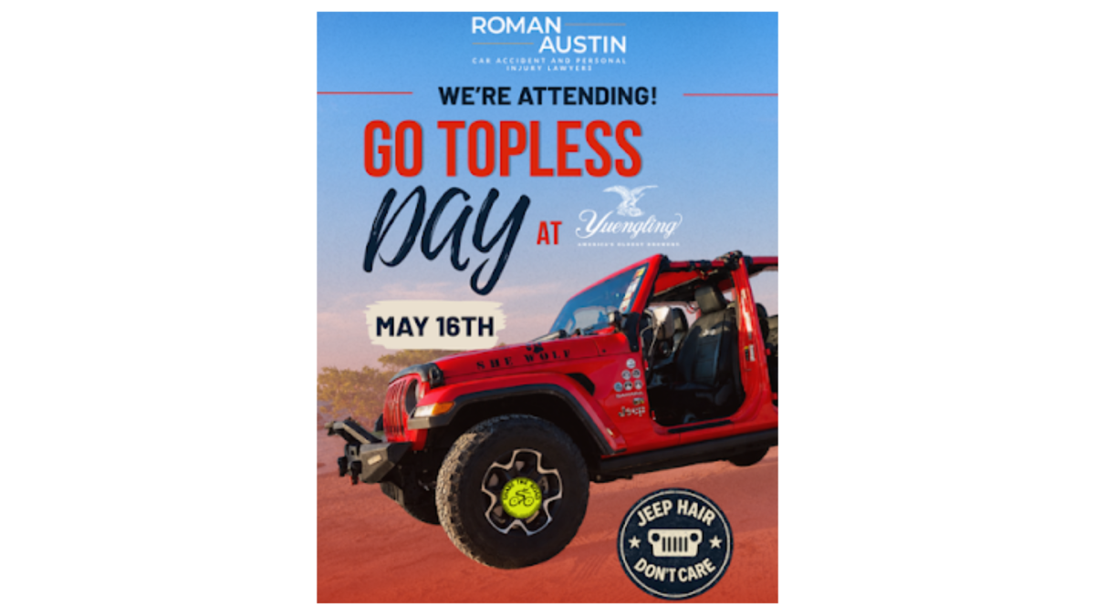 Roman Austin Car Accident and Personal Injury Lawyers is proud to announce its attendance and support for the 2026 Barricade Go Topless Day