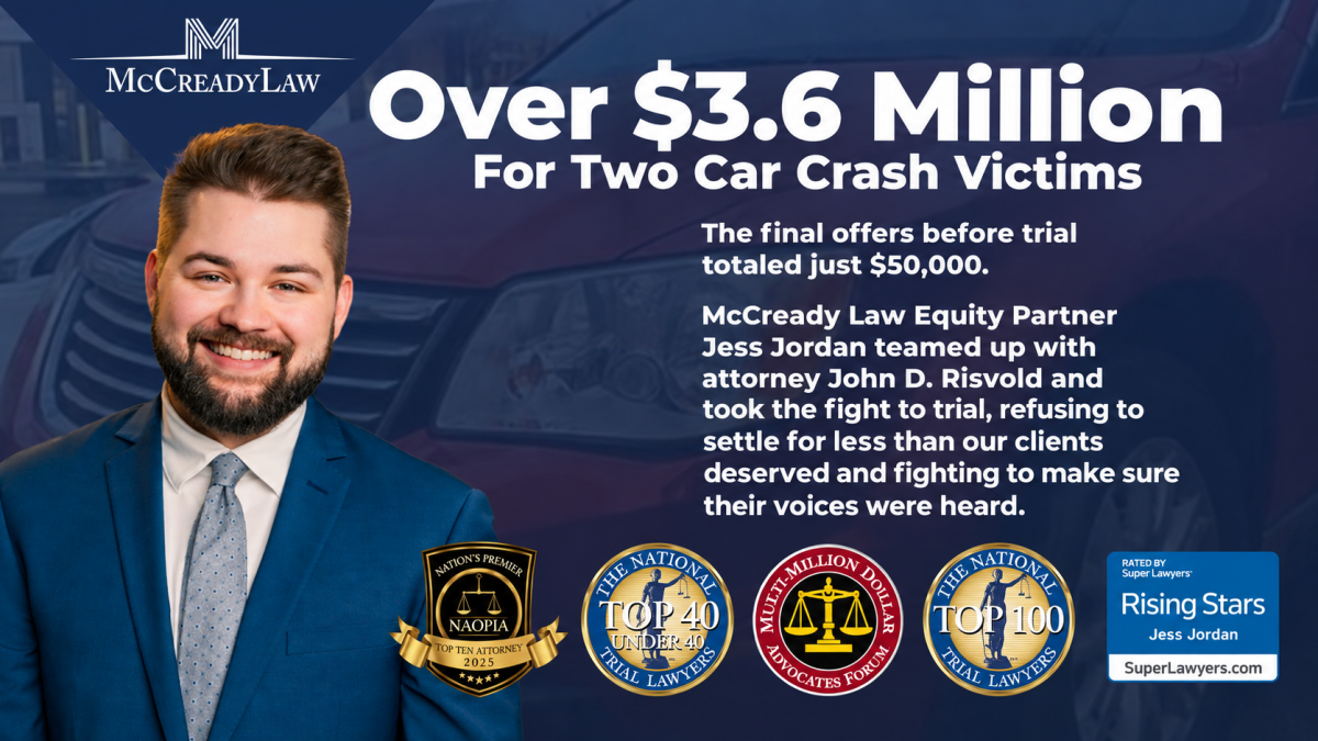 Will County Jury Returns $3.6 Million in Verdicts for Two McCreadyLaw Clients 25 McCready Law - Attorney Jess Jordan