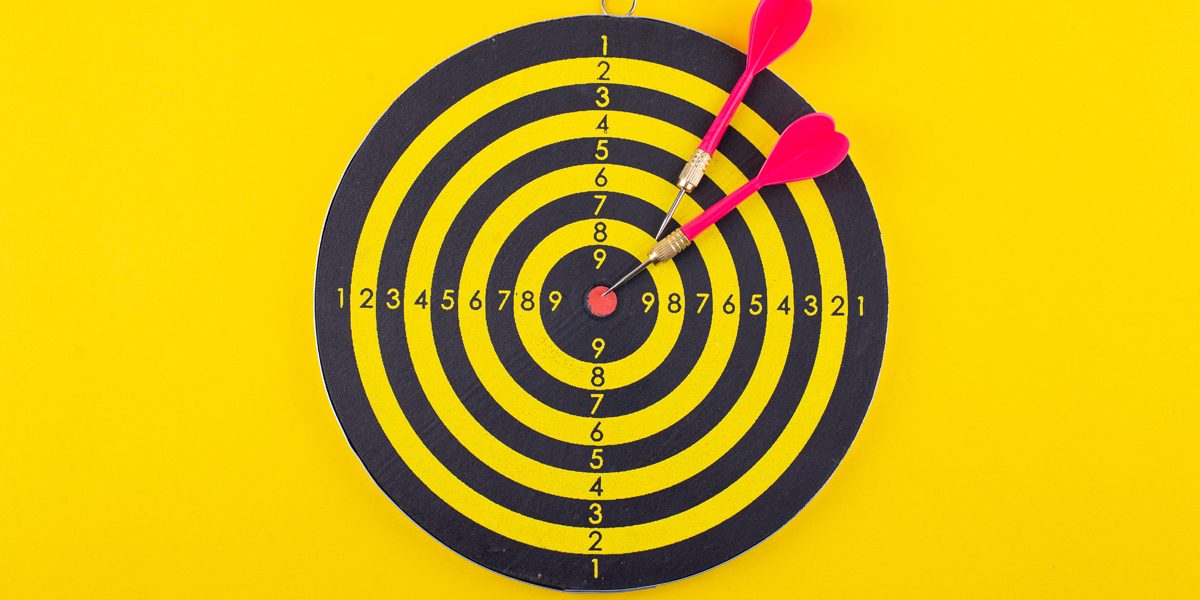 Target with darts